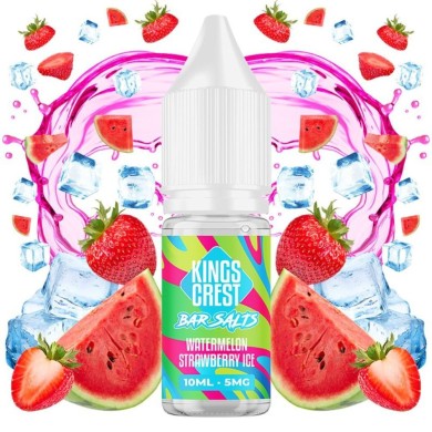 Watermelon Strawberry Ice 10ml - Kings Crest Bar Juice Bar Salts 20MG