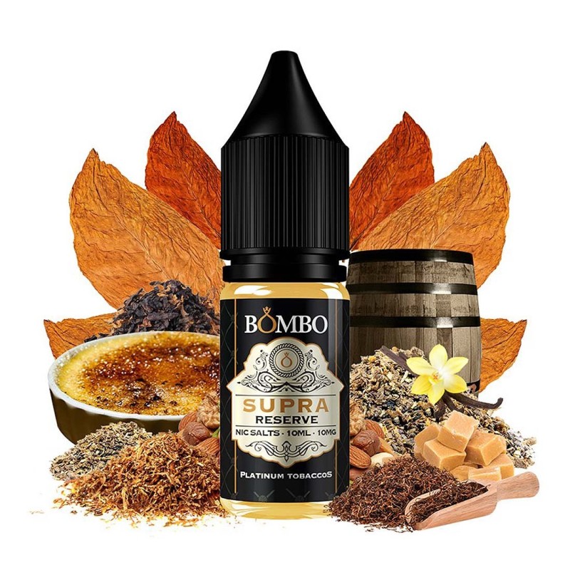 Supra Reserve 10ml - Platinum Tobaccos Nic Salts by Bombo